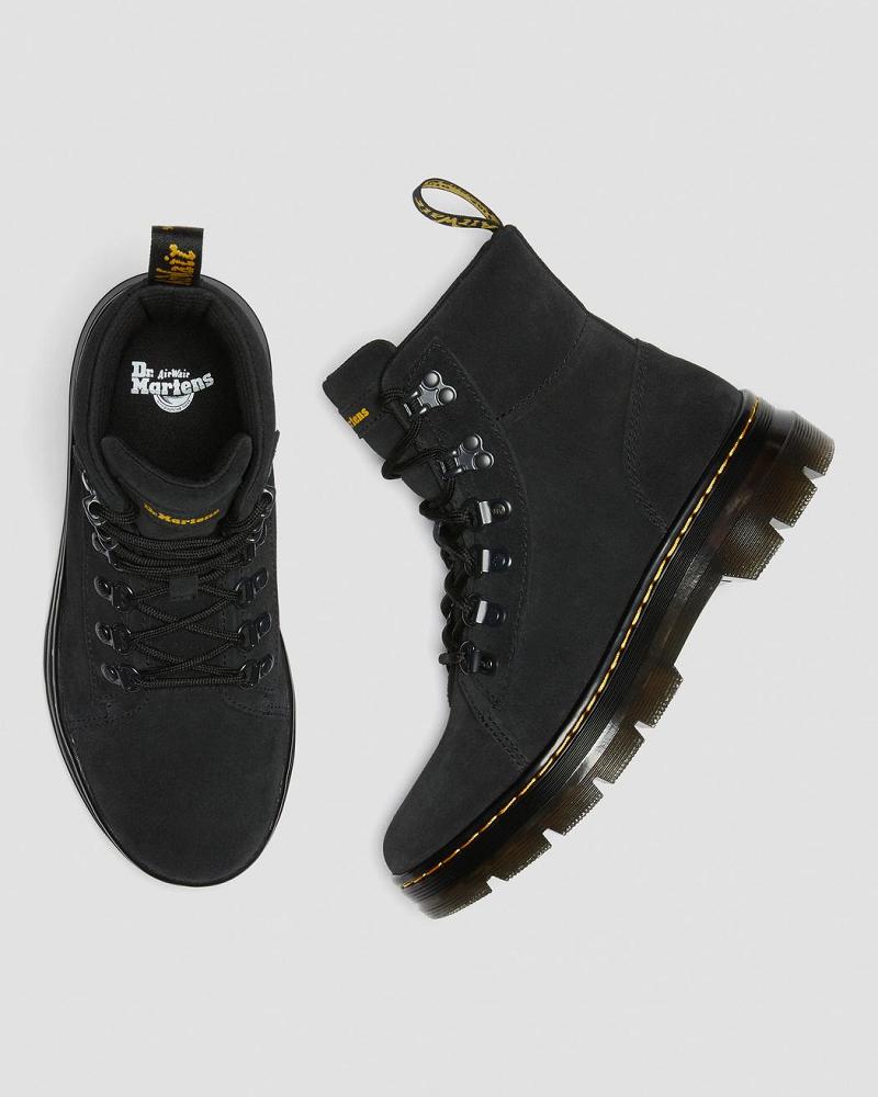 Dr Martens Combs Women Semsket Skinn Ankelstøvletter Dame Svarte | Norge 708UZG